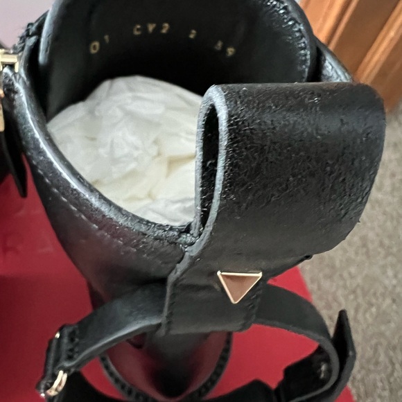 Valentino Garavani Black Studded Combat Boots - Picture 5 of 16